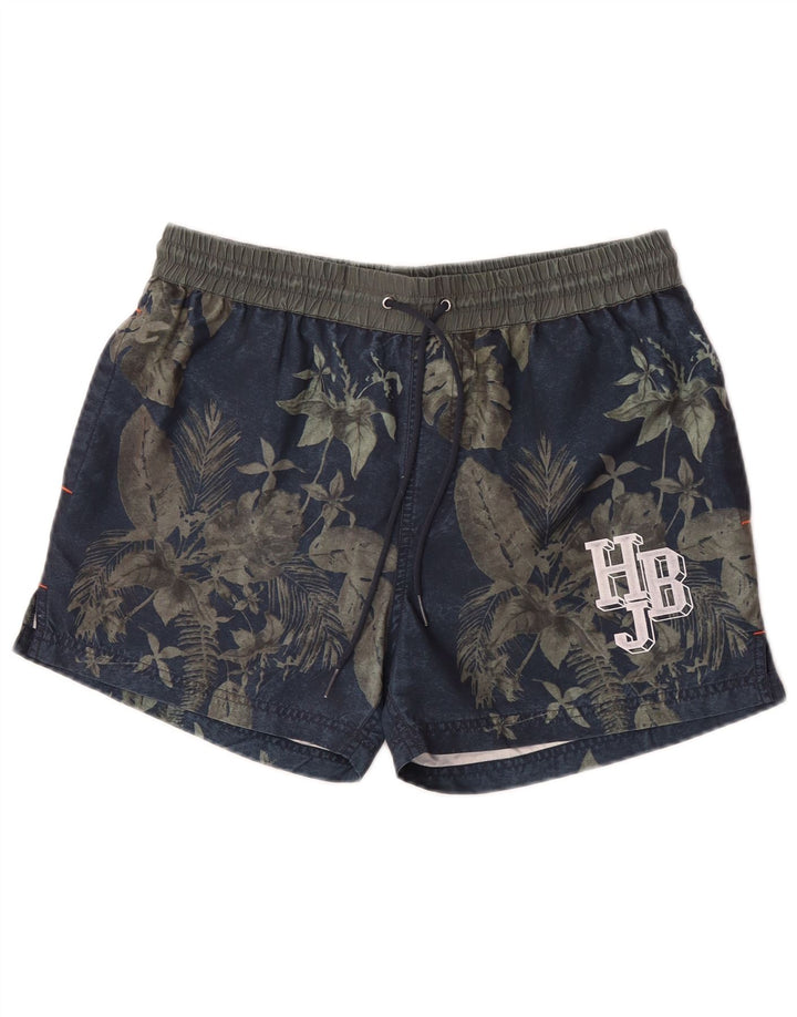 Harmont & Blaine Herre grafiske svømmeshorts Medium Navy Blue Floral