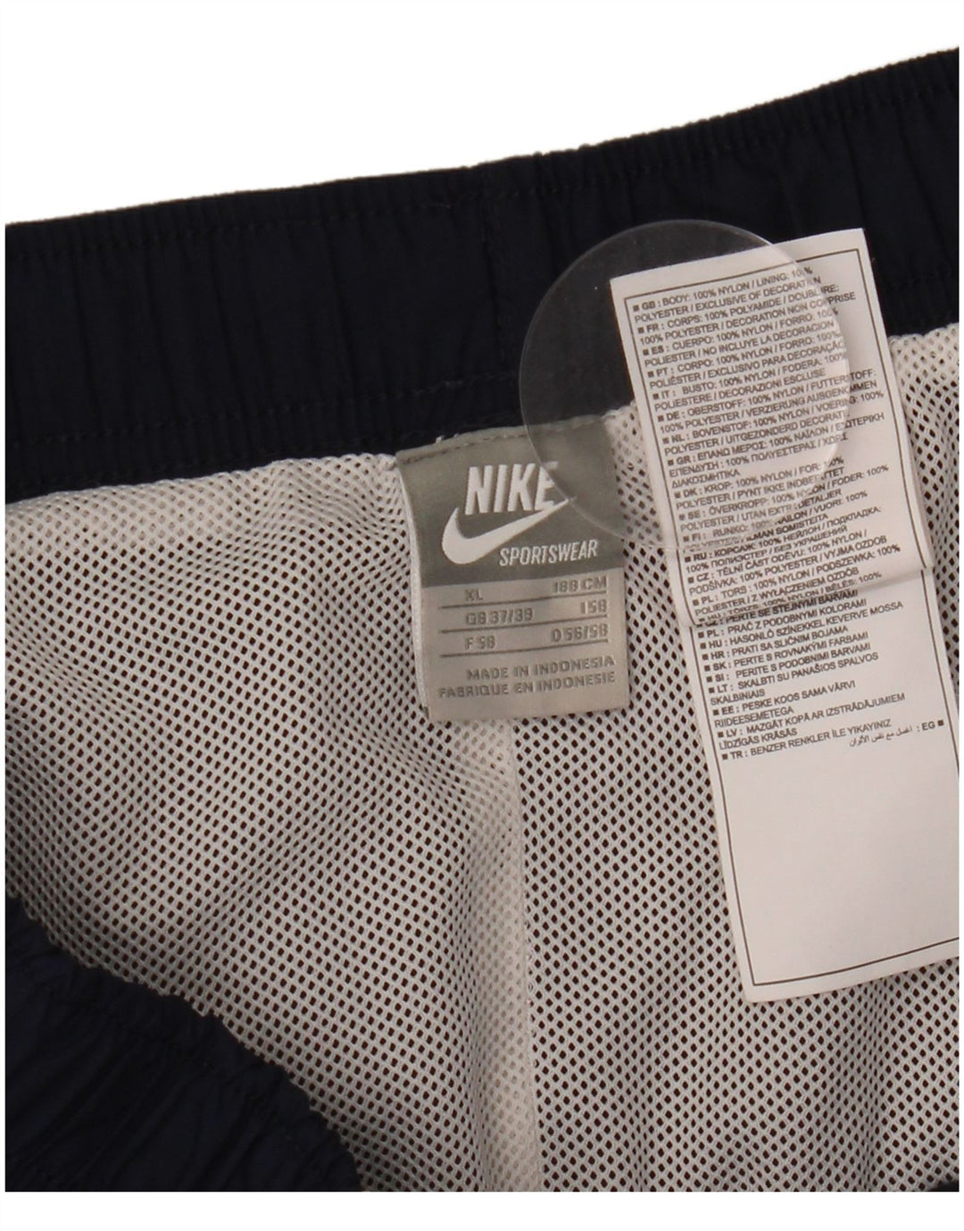 Nike Herre Capri træningsdragt bukser XL marineblå nylon