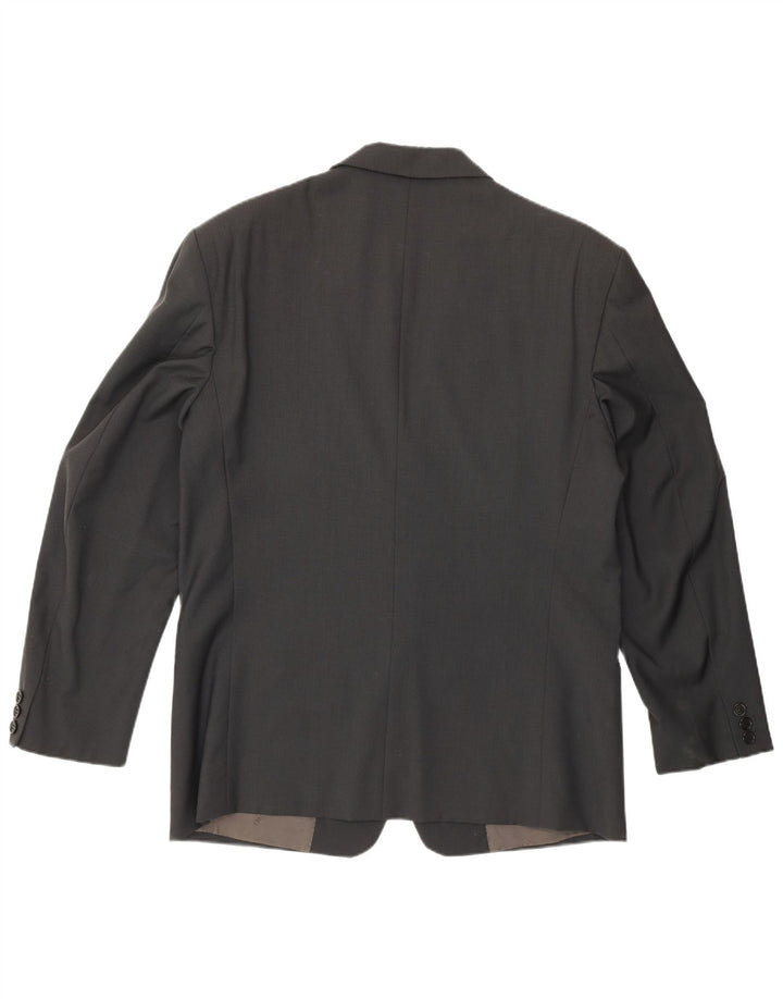 Trussardi Herre 2-knaps blazerjakke IT 52 XL Grå Virgin Wool