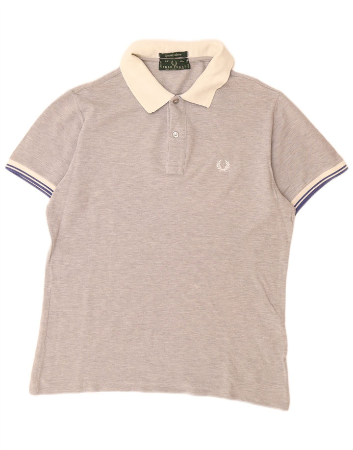 FRED PERRY Poloshirt til mænd mellemgrå bomuld