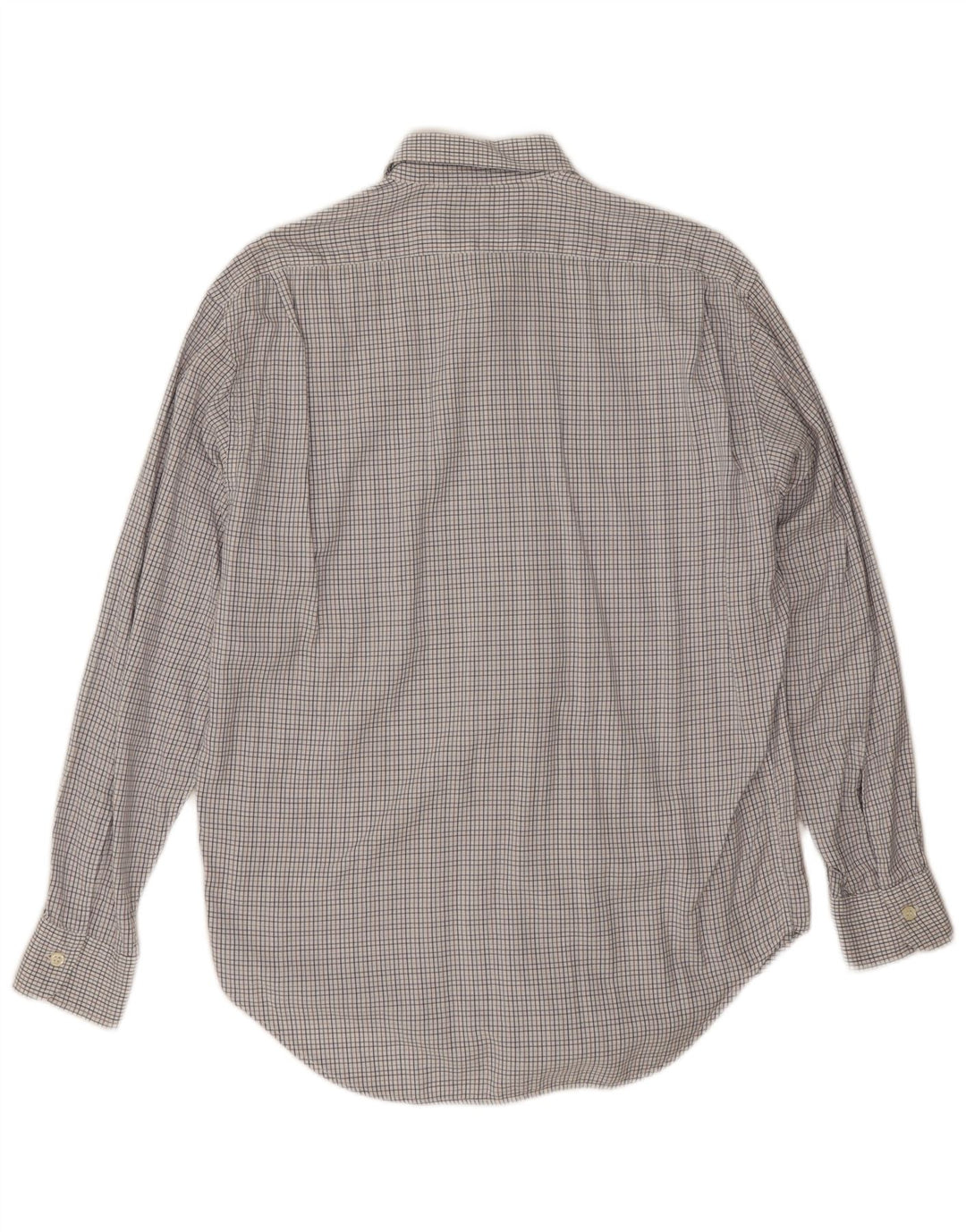 Henry Cottons Herreskjorte Størrelse 39 15 1/2 Medium Grå Gingham
