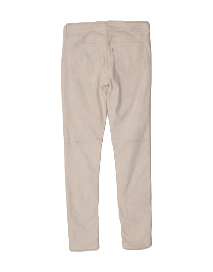 LEVI'S Womens 711 Skinny Jeans W28 L30  White Cotton Vintage Levi's and Second-Hand Levi's from Messina Hembry 