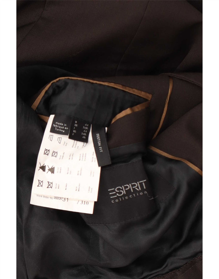 Esprit Herre 1-knap blazerjakke UK 34 XS Brun Uld