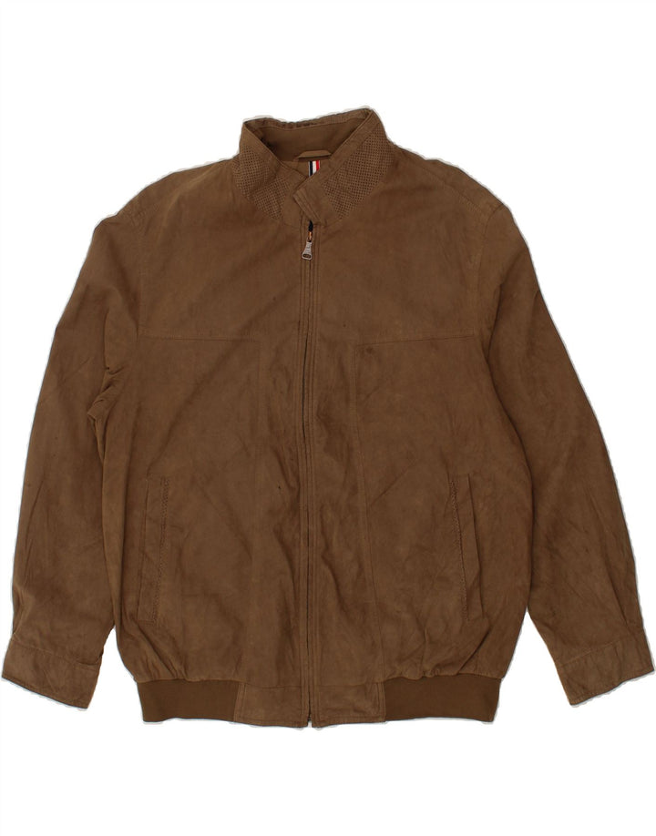 PIERRE CARDIN Bomberjakke til mænd IT 56 3XL Brun Polyamid