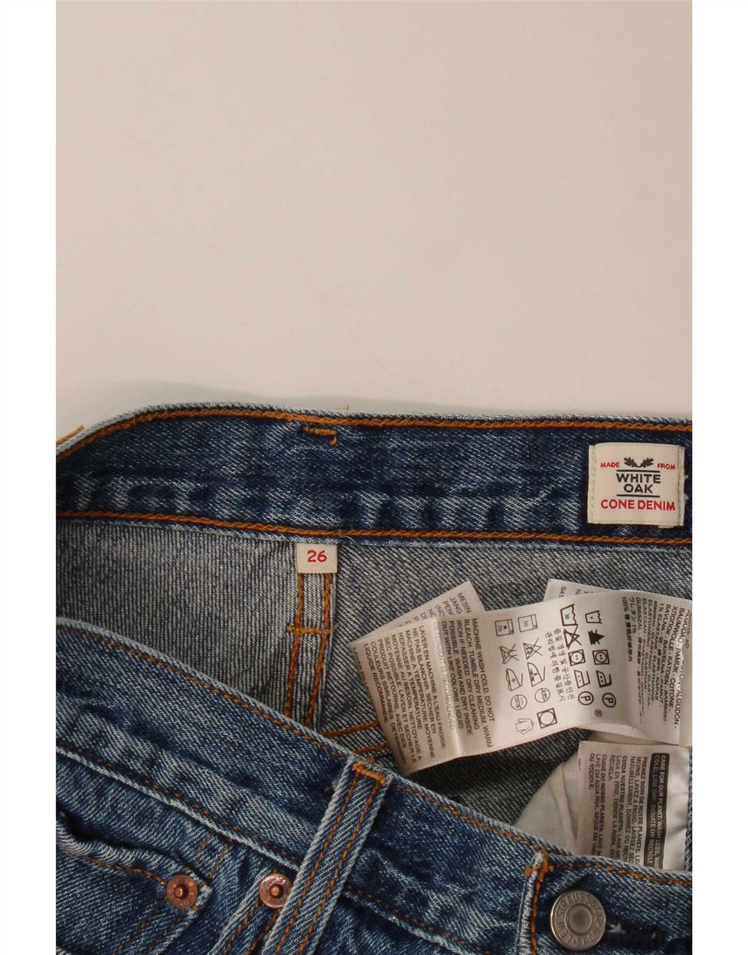 Levi's denimshorts til kvinder W26 Små blå bomuld