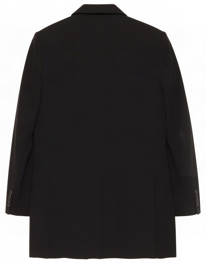 Elisabetta Franchi Dame Longline Blazer Jacket IT 42 Medium Sort