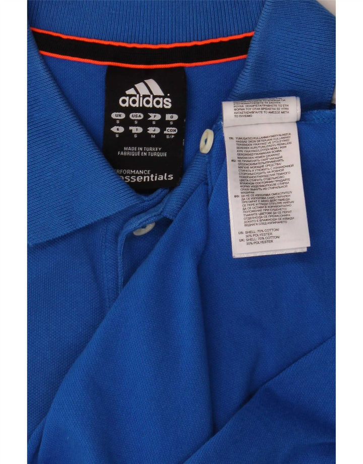 Adidas Climalite poloshirt til mænd, lille blå bomuld