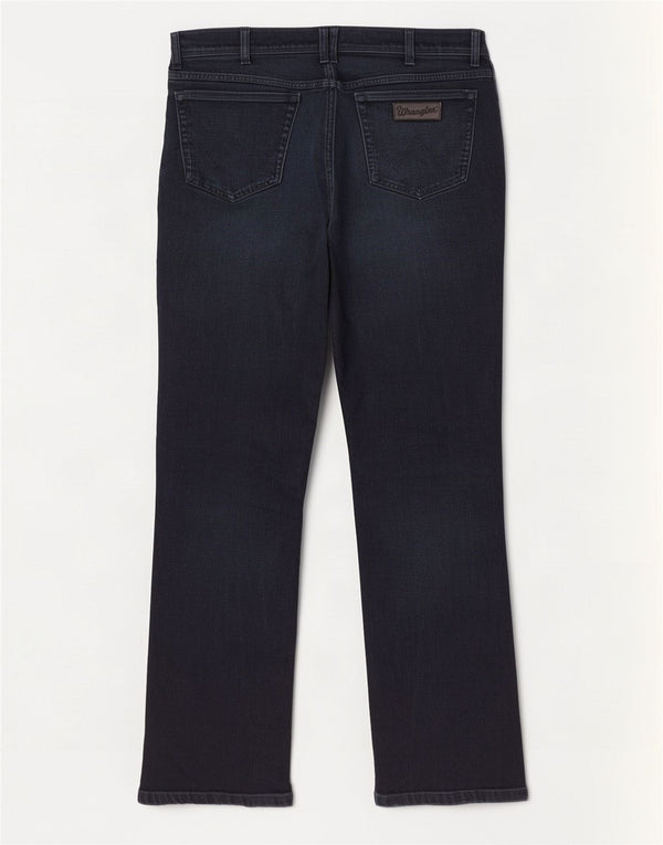Wrangler Herre Texas Straight Jeans W36 L32 Marineblå Bomuld