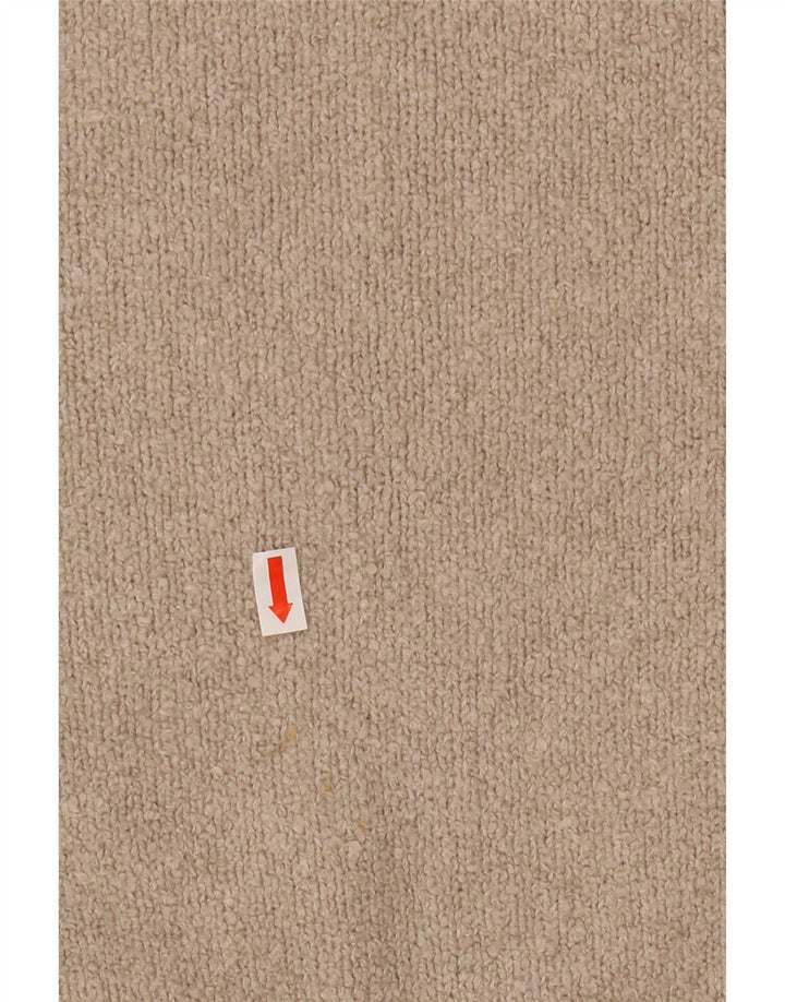 ALL SAINTS Herre sweater med rund hals, lille beige bomuld
