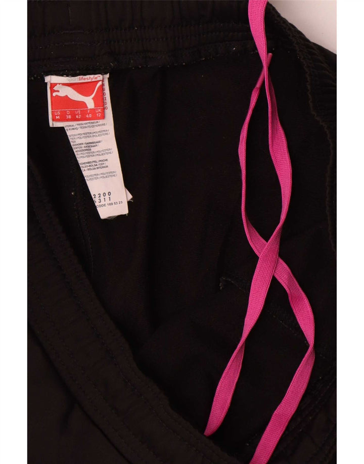 Puma Træningsdragtsbukser til kvinder UK 12 Medium Sort Polyester