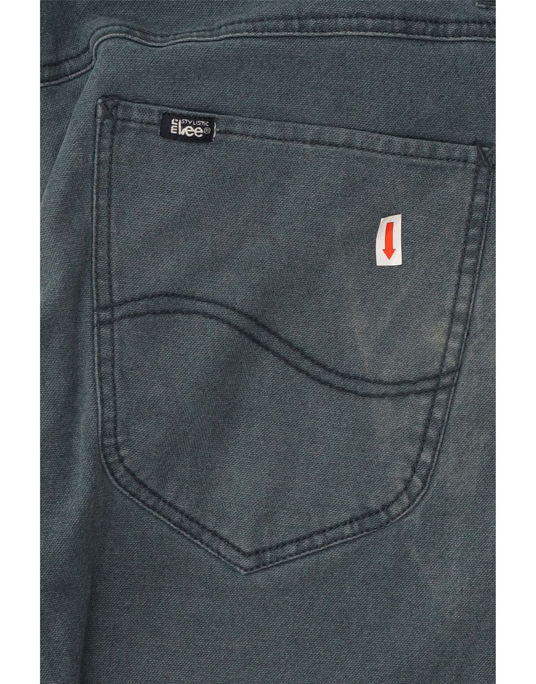 LEE Mens Chino Shorts W32 Medium Navy Blue Cotton