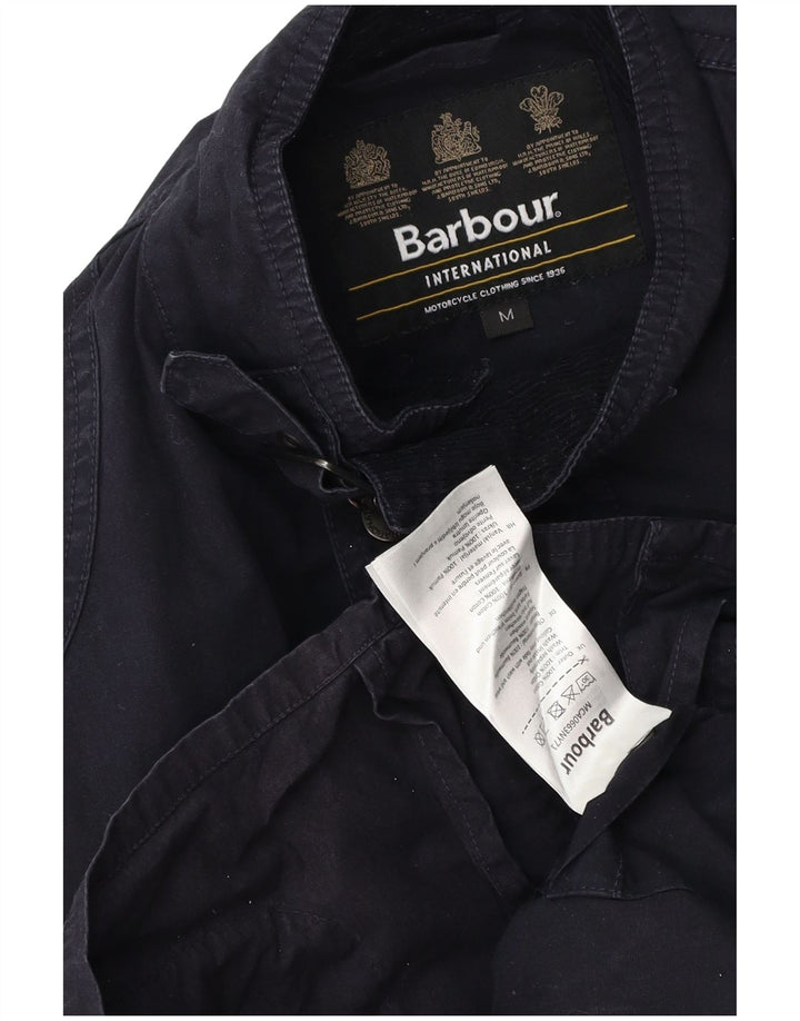 Barbour Herre Utility Jacket UK 38 Medium Navy Blue Cotton