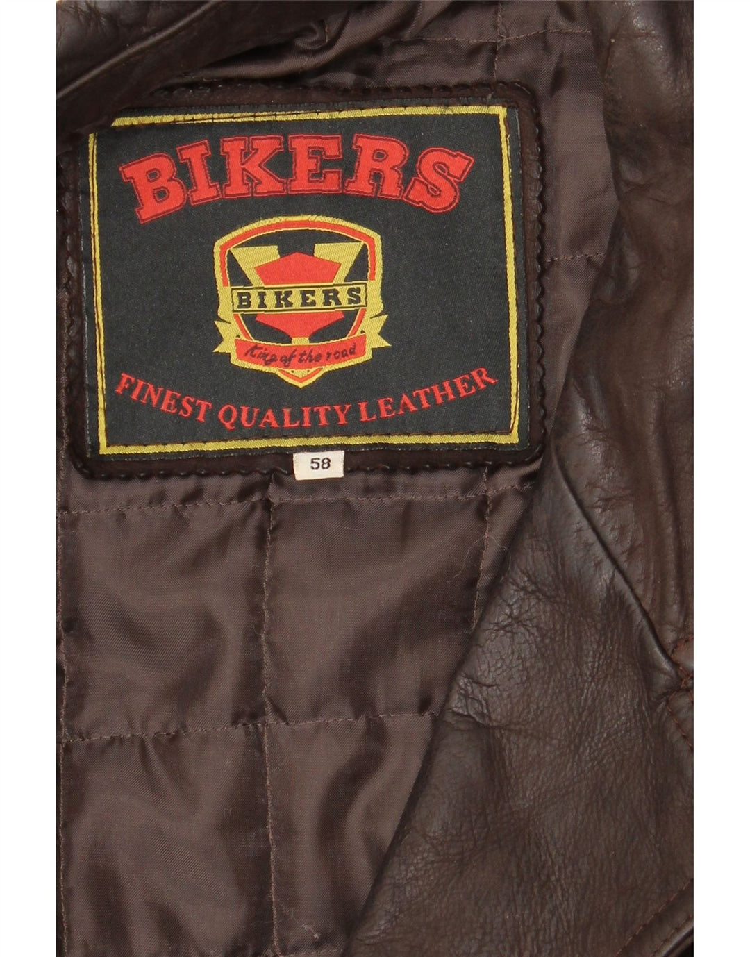 BIKERS Herre 4-knaps læderblazerjakke IT 58 4XL Brunt læder