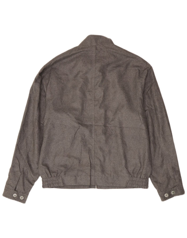 Marks & Spencer Bomber Jacket UK 38 Medium Sølv Polyester