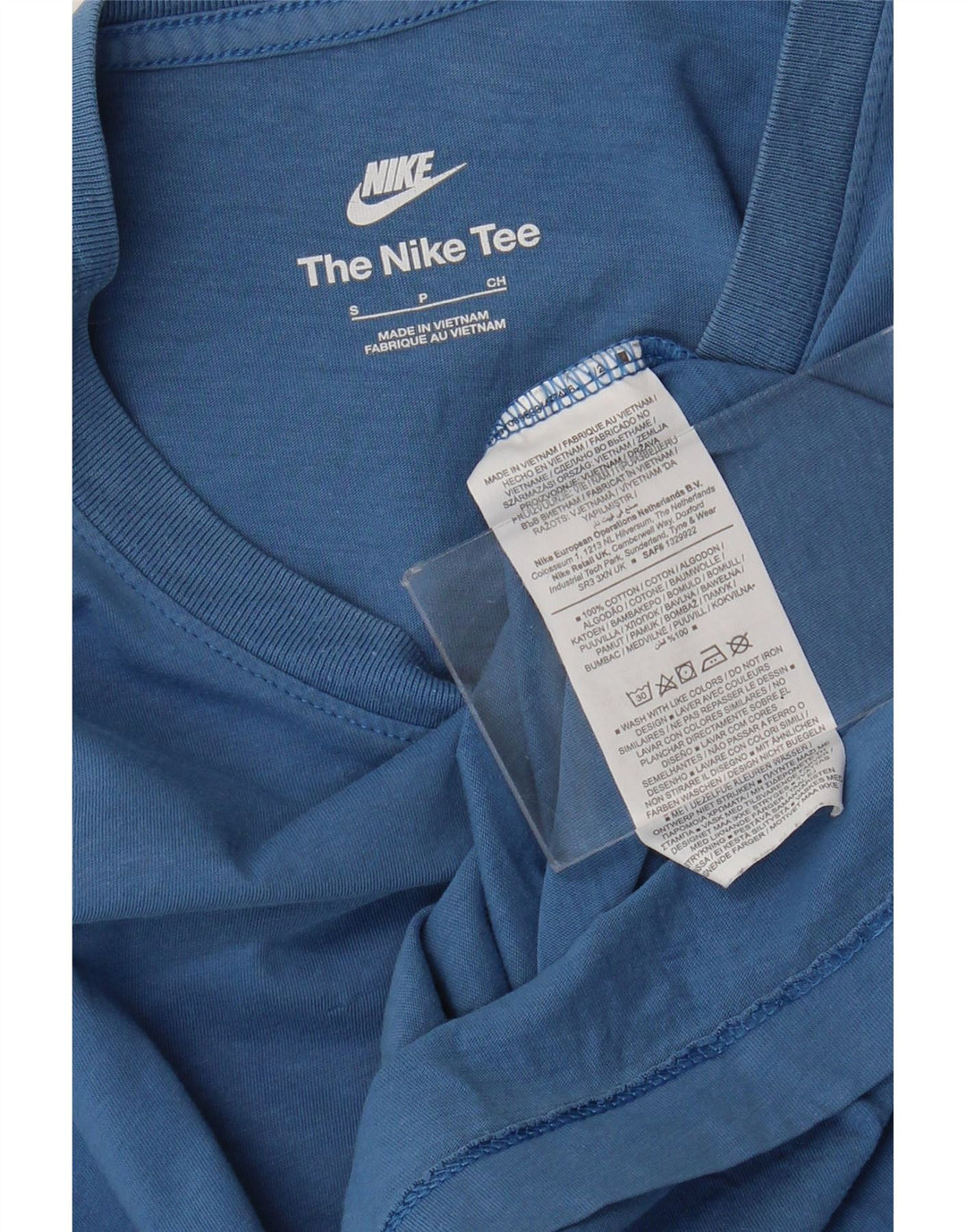 Nike T-shirt top til mænd, lille blå bomuld