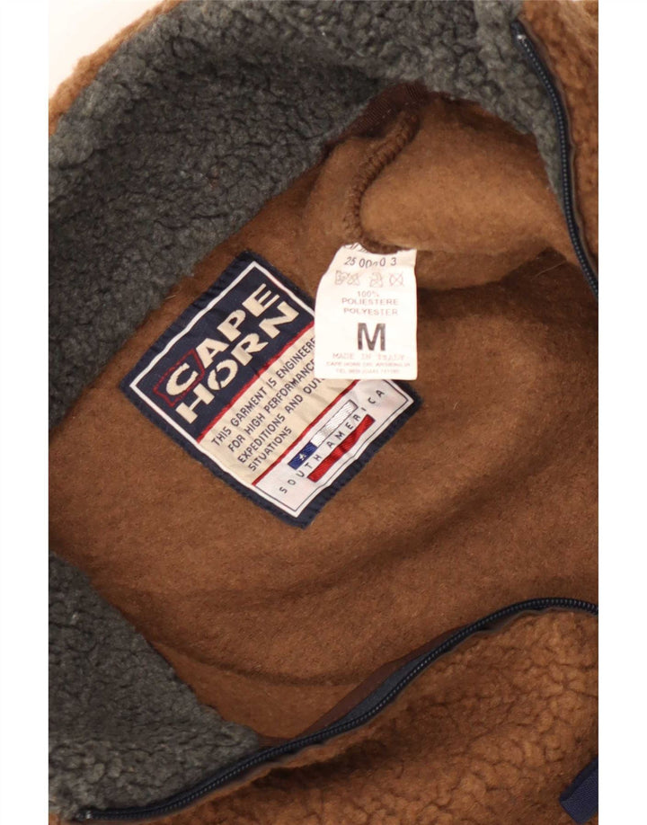 Cape Horn Herre lynlås hals Fleece Jumper Medium Navy Blue Colourblock