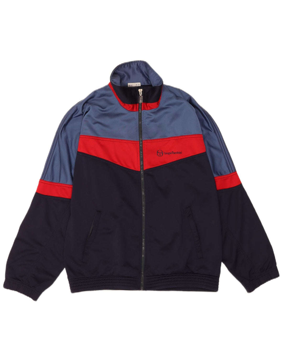 Sergio Tacchini Herre fuld træningsdragt IT 46 Small Navy Blue Colourblock