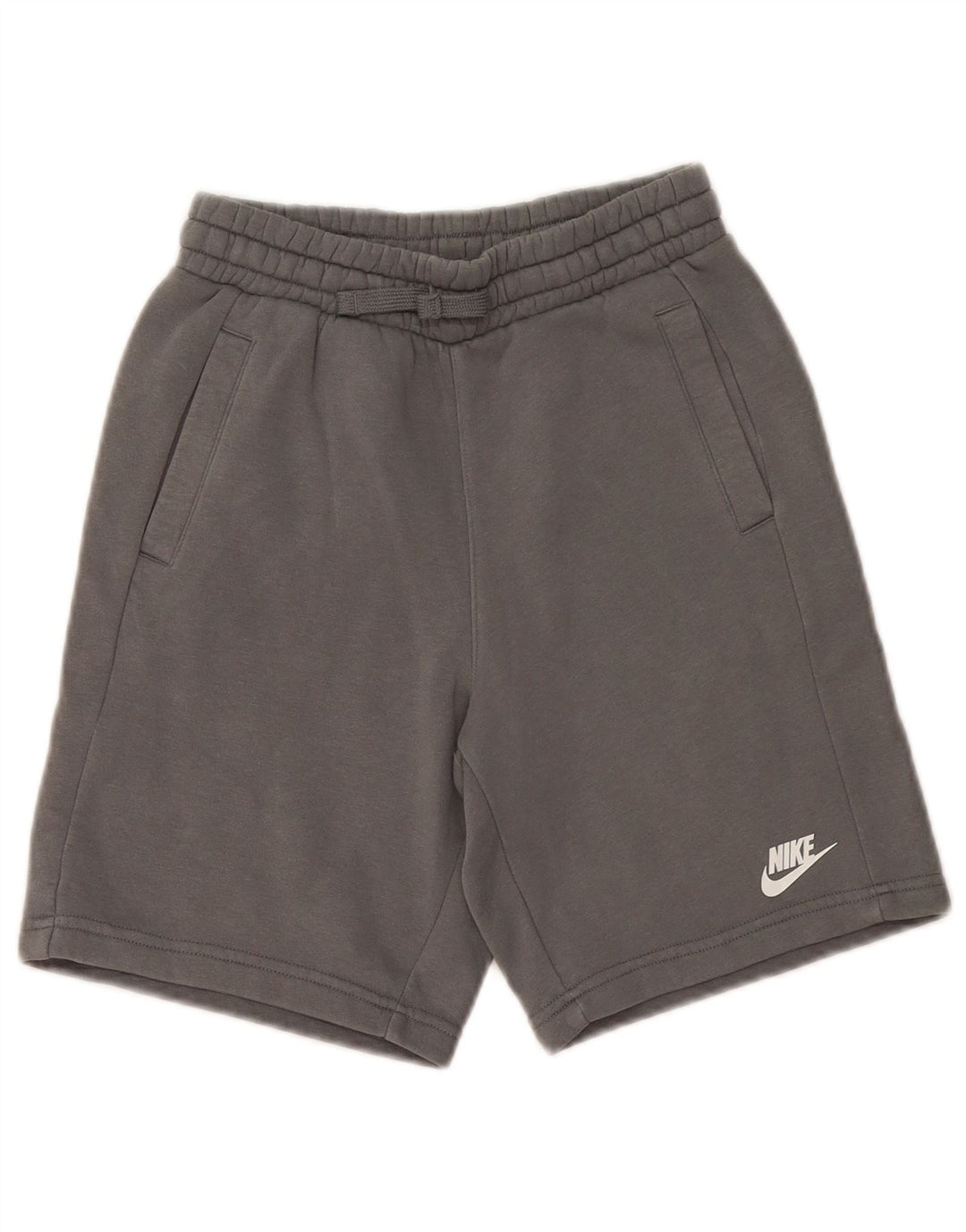NIKE Sportsshorts til drenge 10-11 år mellemgrå bomuld