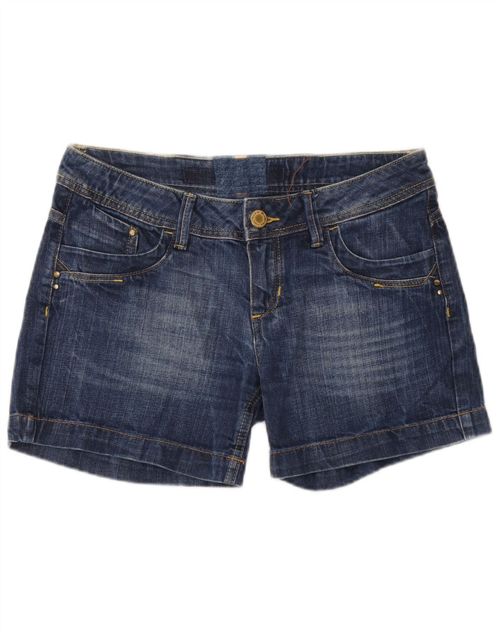 Vintage denimshorts til kvinder W32 store blå bomuld