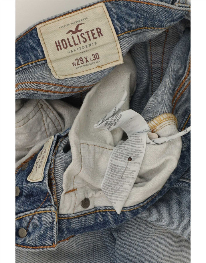 Hollister Slim Jeans til kvinder W28 L30 Blå Bomuld