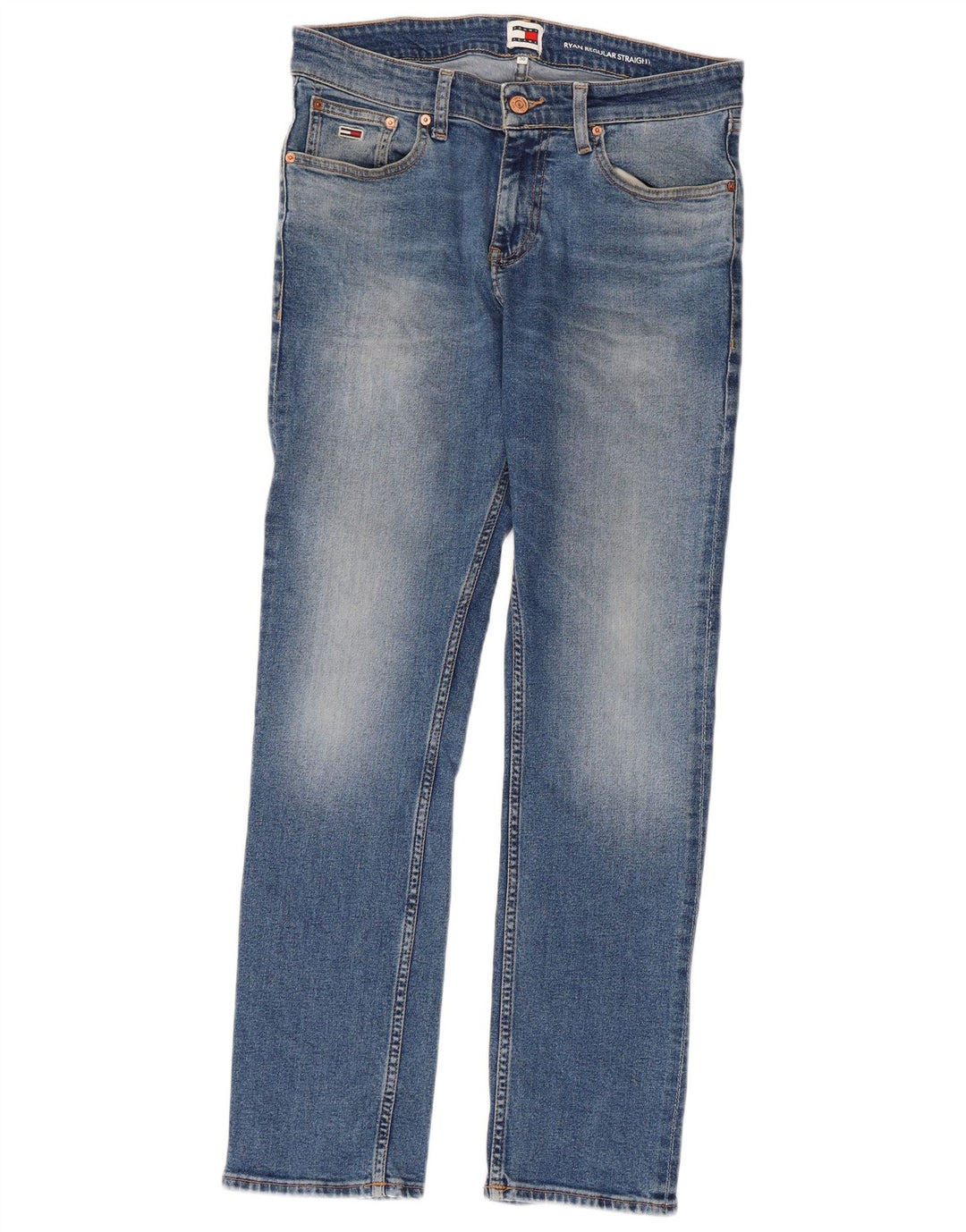 TOMMY HILFIGER Ryan Regular Straight Jeans til mænd W28 L30 Blå