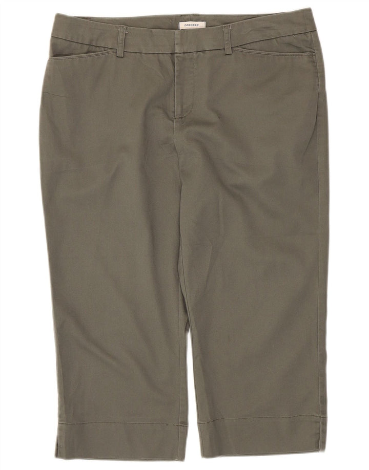 Dockers Dame Capri Bukser US 10 Large W34 L20 Grå Bomuld
