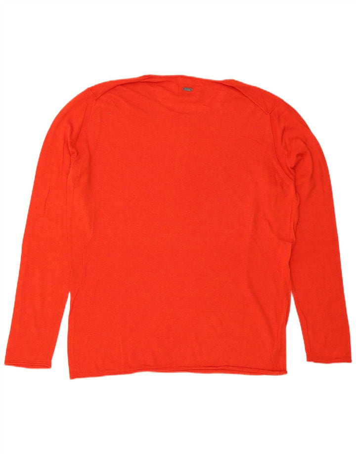 Hugo Boss Herre Crew Neck Jumper Sweater 2XL Rød
