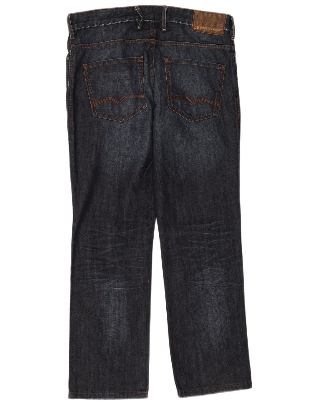 Hugo Boss Straight Jeans til mænd W32 L29 Marineblå bomuld