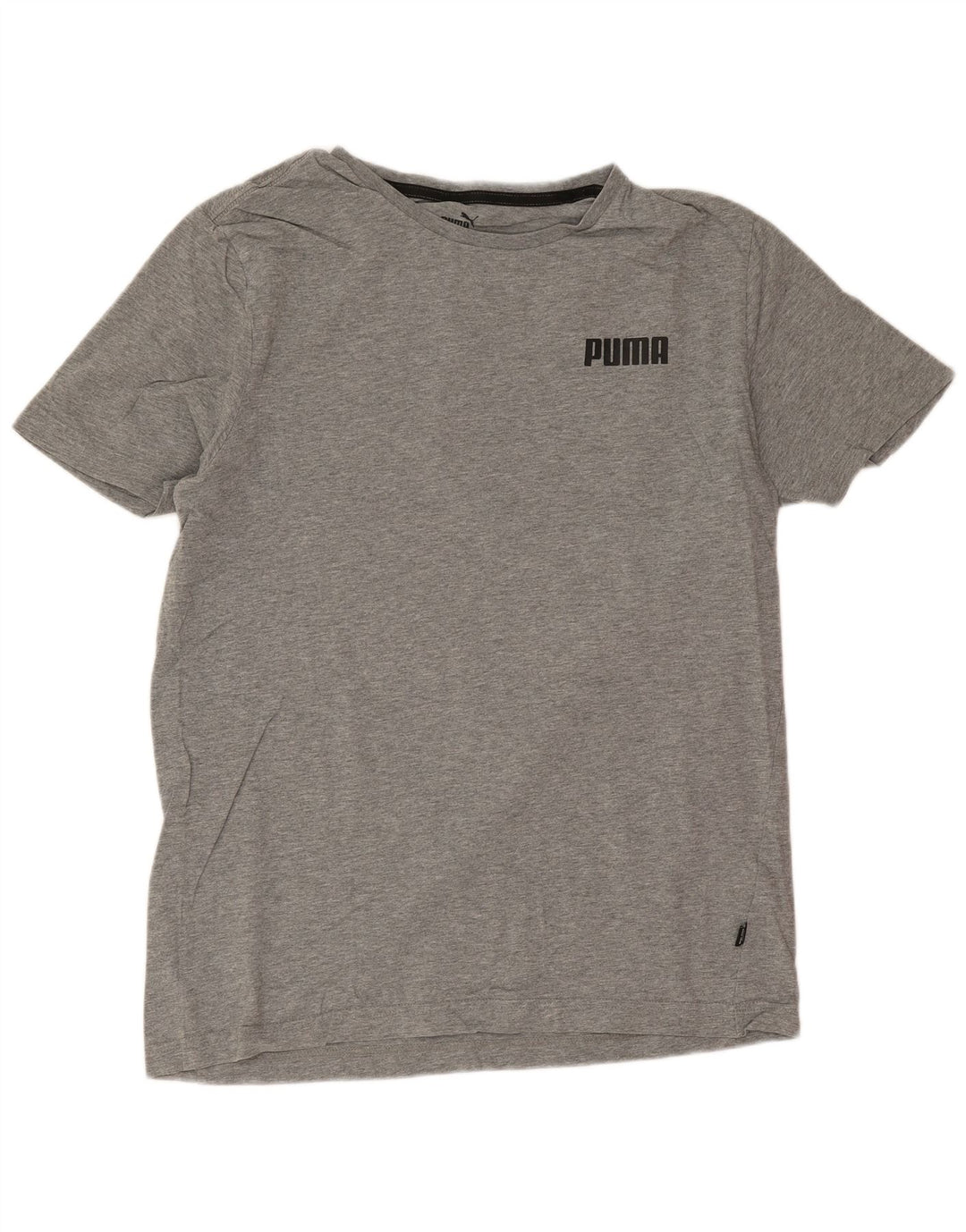 Puma Herre T-shirt Top Medium Grey Flecked Bomuld