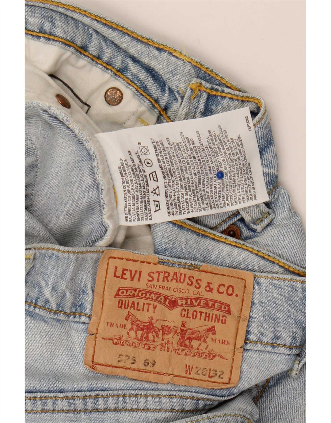 Levi's Dame 525 Bootcut Jeans W28 L32 Blå Bomuld