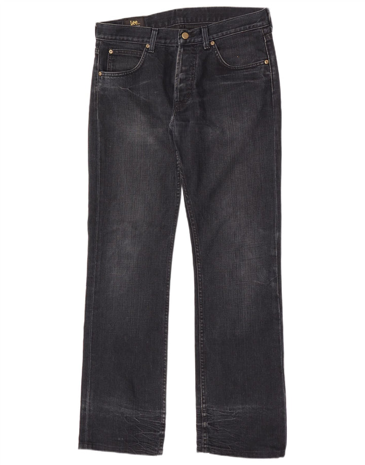 Lee Herre Freeburn Straight Jeans W33 L34 Sort Bomuld