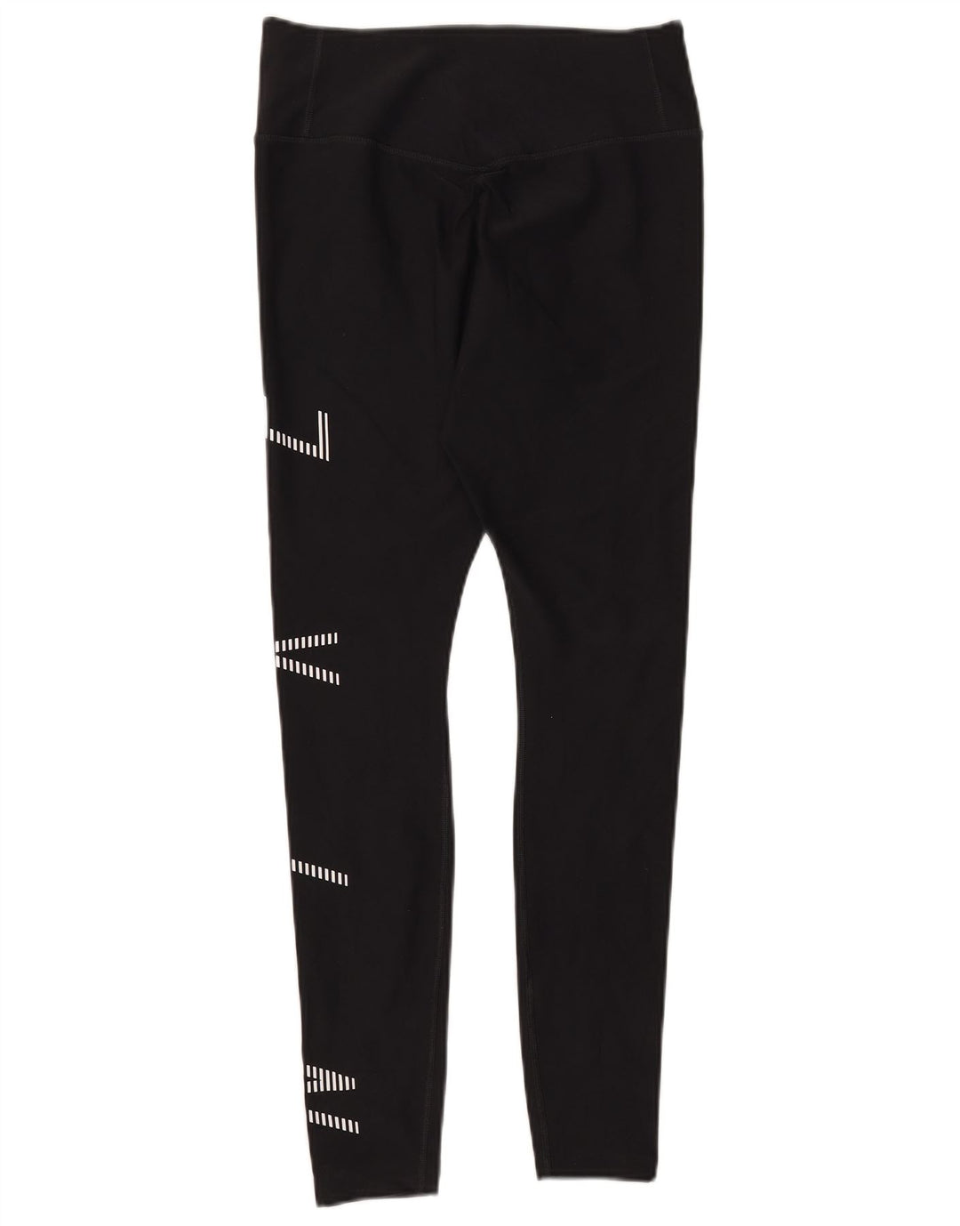 Nike Dame Dri Fit Grafiske Leggings UK 12 Medium Sort
