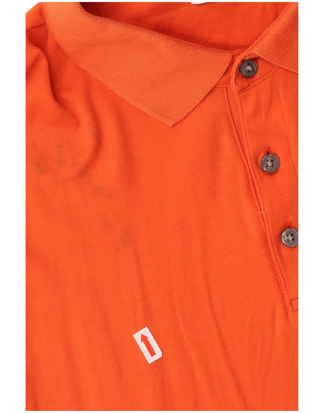 CALVIN KLEIN Mens Polo Shirt XL Orange Cotton