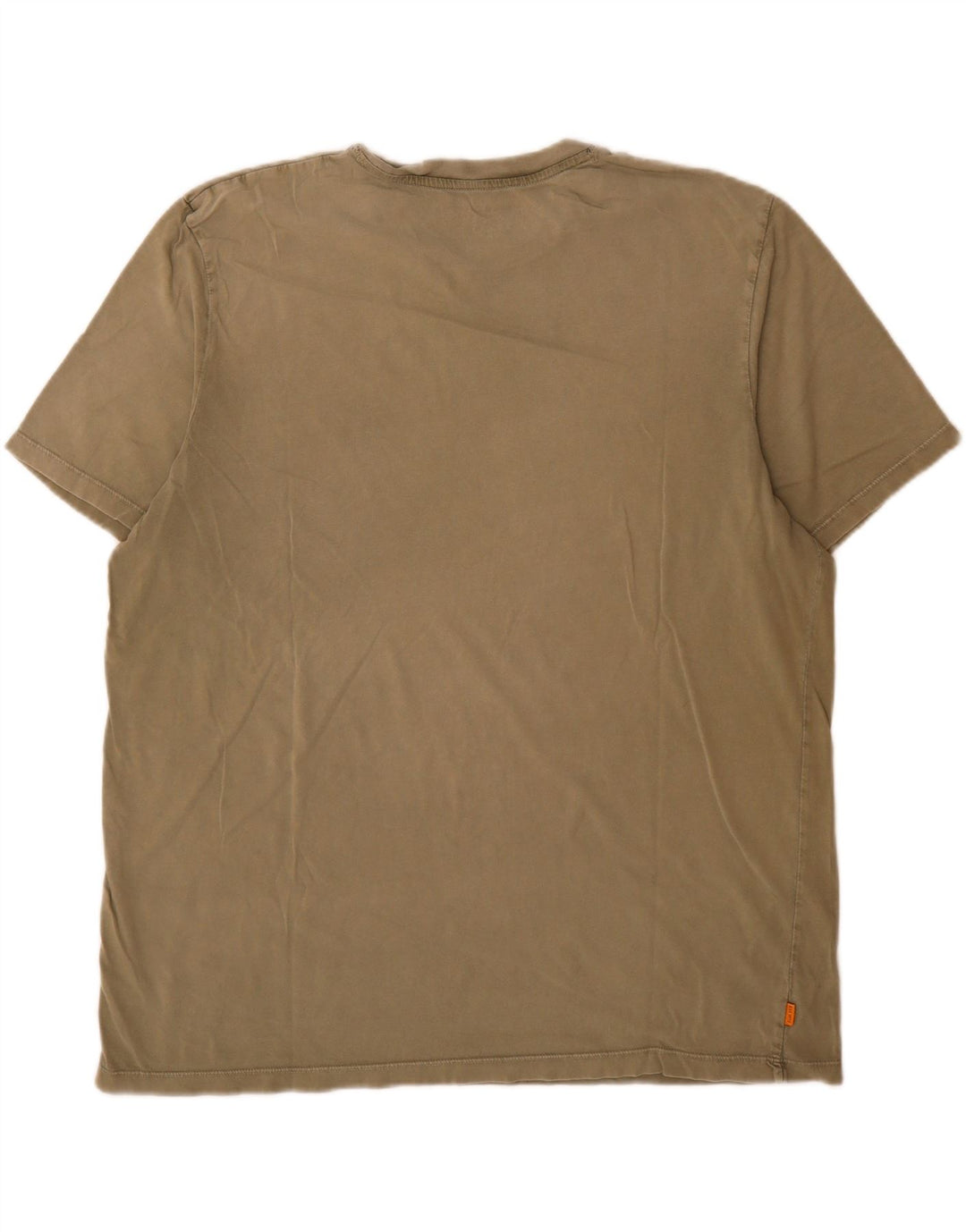 Timberland Herre Regular Fit T-Shirt Top 2XL Khaki Bomuld