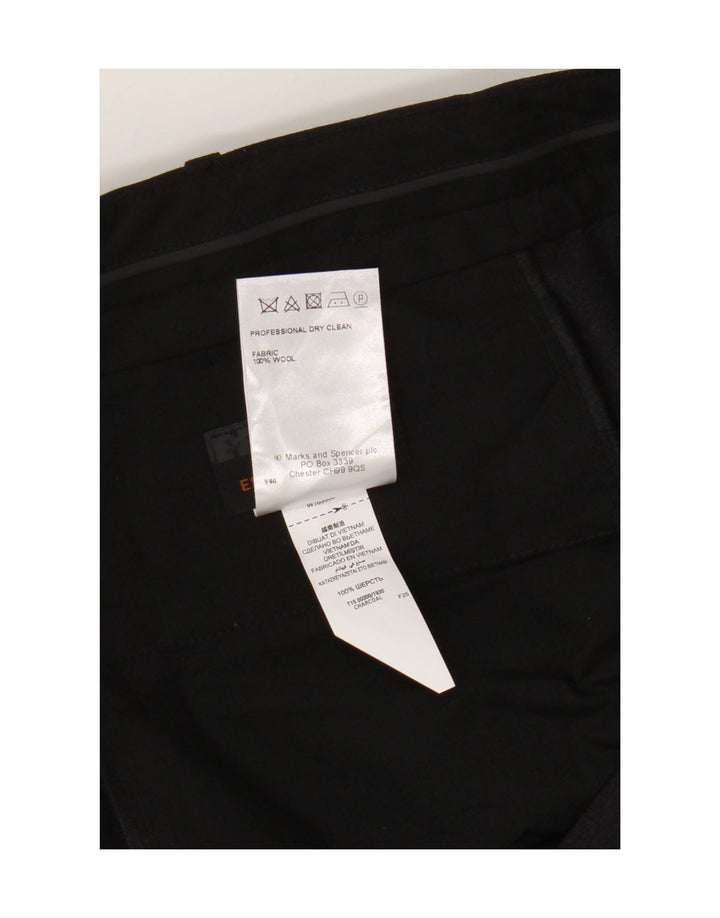 Marks & Spencer Herre Pegged Chino Bukser W40 L29 Grå Uld