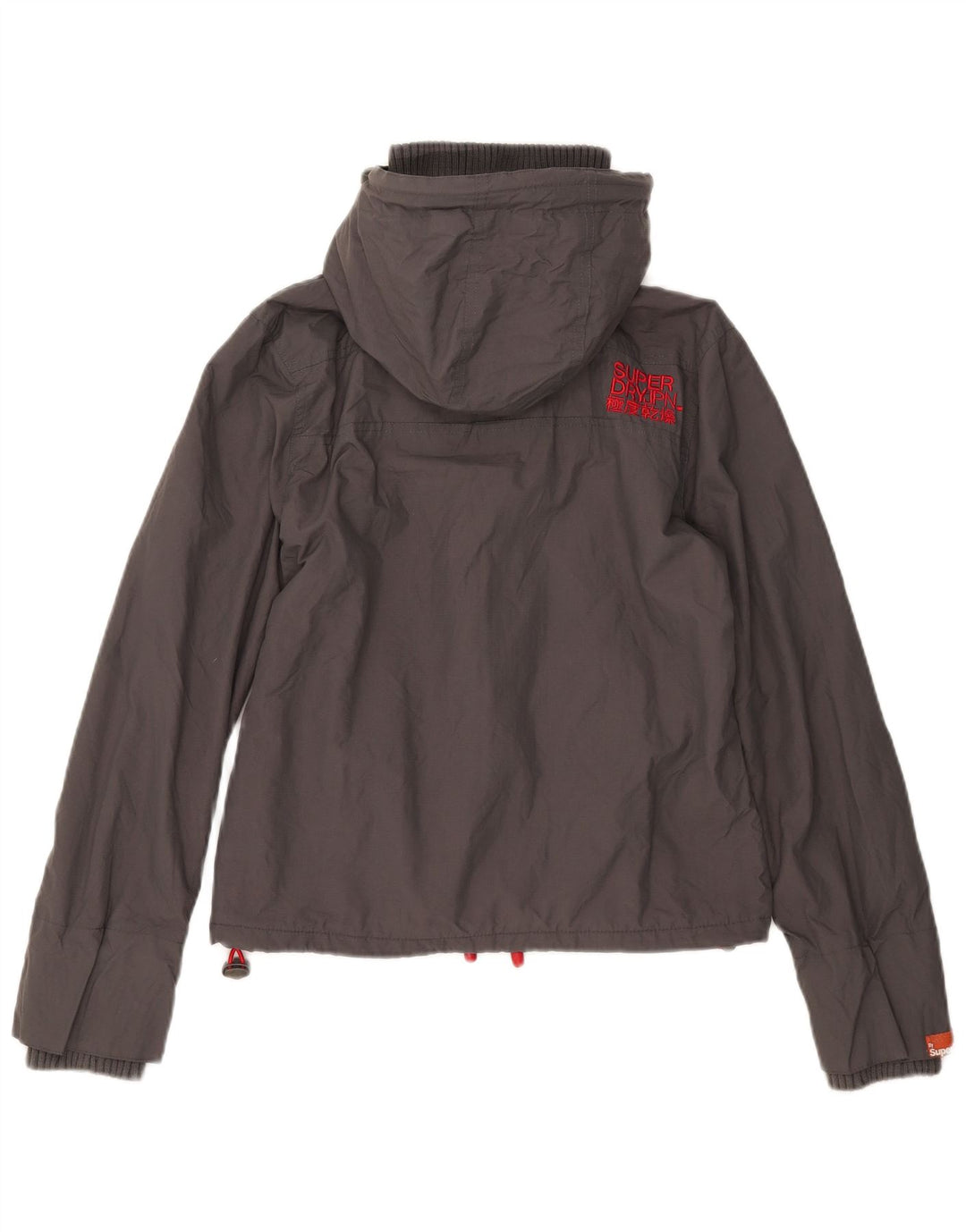 Superdry Graphic Windbreaker Jacket til kvinder UK 12 Medium Grey