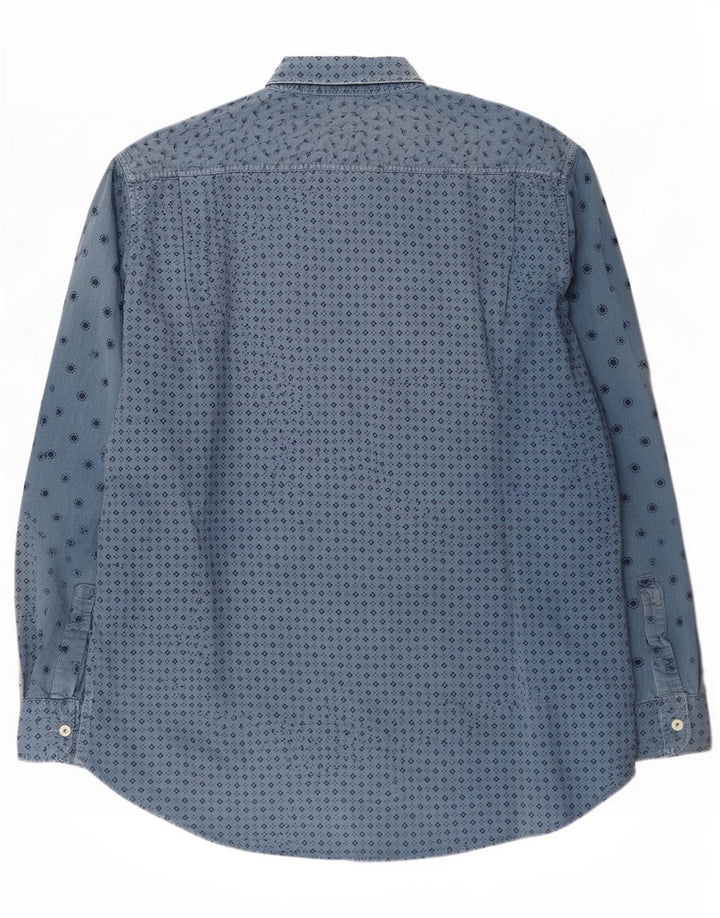Levi's Herreskjorte Stor Blå Patchwork