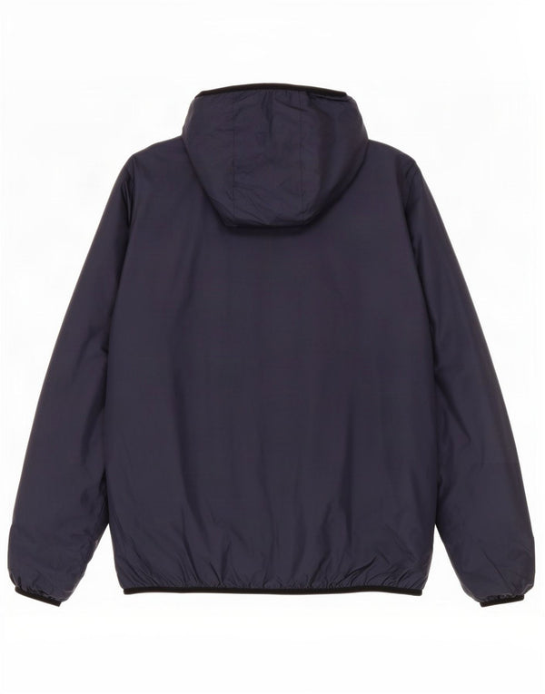 Mistral Herre Hooded Windbreaker Jacket UK 38 Medium Navy Blue Polyester