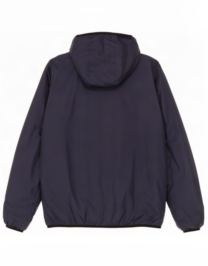 Mistral Herre Hooded Windbreaker Jacket UK 38 Medium Navy Blue Polyester