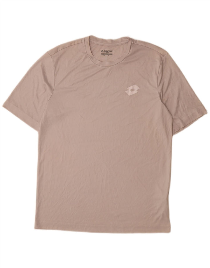 Lotto Herre T-Shirt Top Medium Grå Polyester