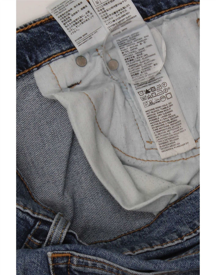 Levi's Herre 511 Slim Jeans W32 L32 Blå Bomuld