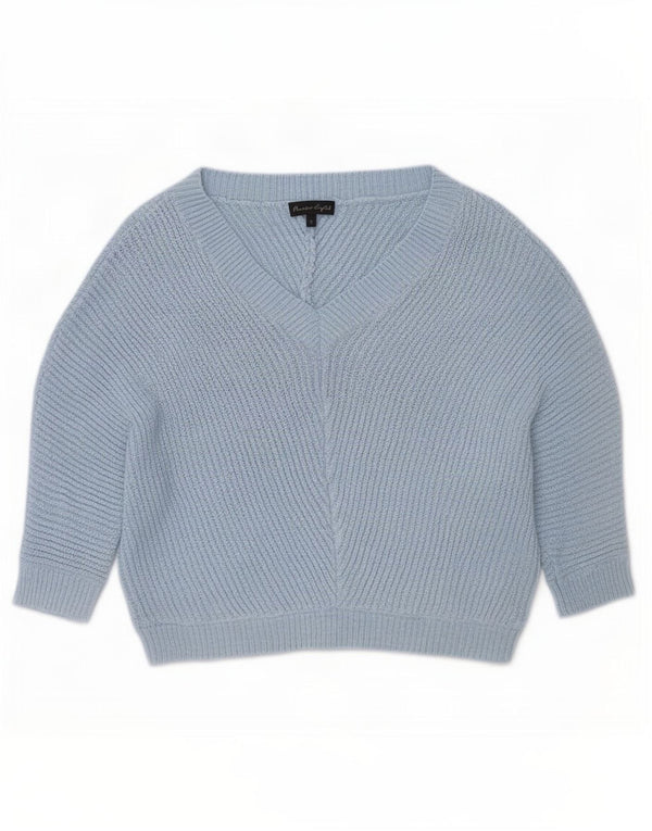 Phase Eight Dame 3/4-ærmet V-hals sweater UK 10 Small Blue