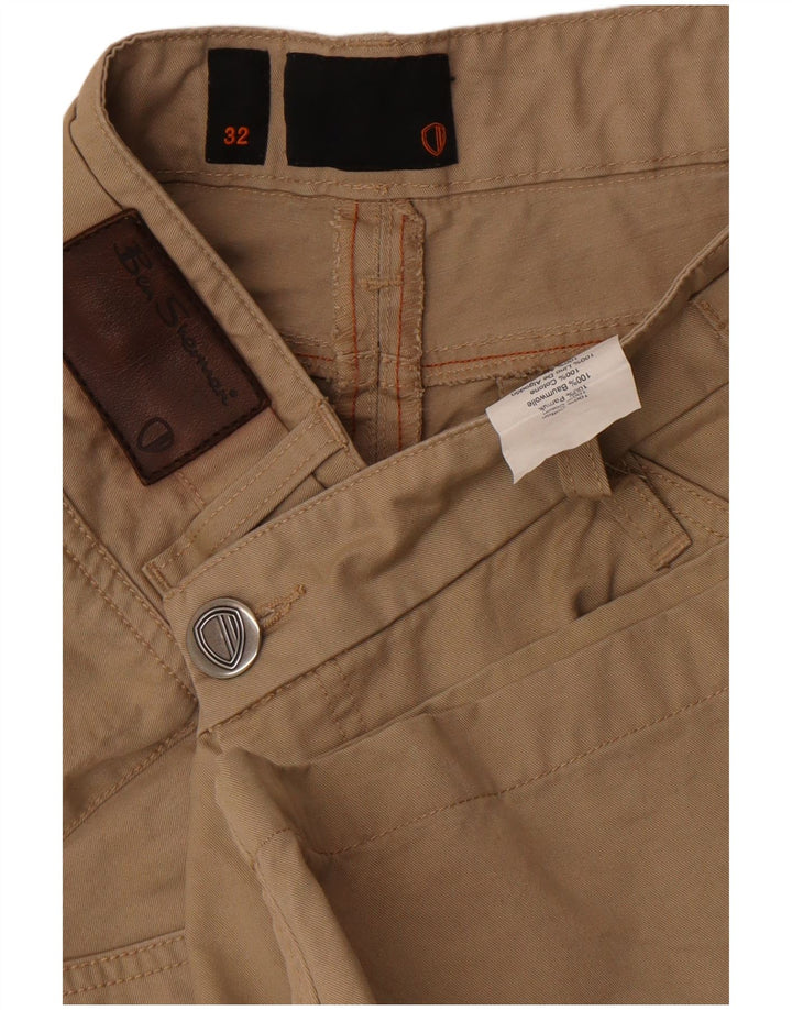 Ben Sherman Herre Chino Shorts W32 Medium Beige Bomuld