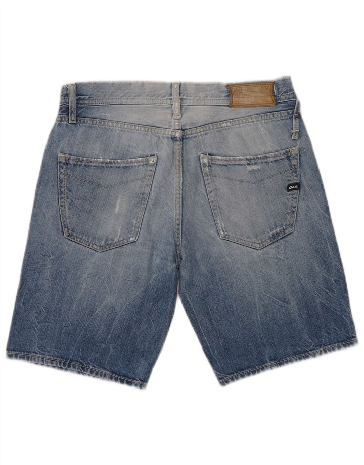 Gas denimshorts til kvinder W29 mellemblå bomuld