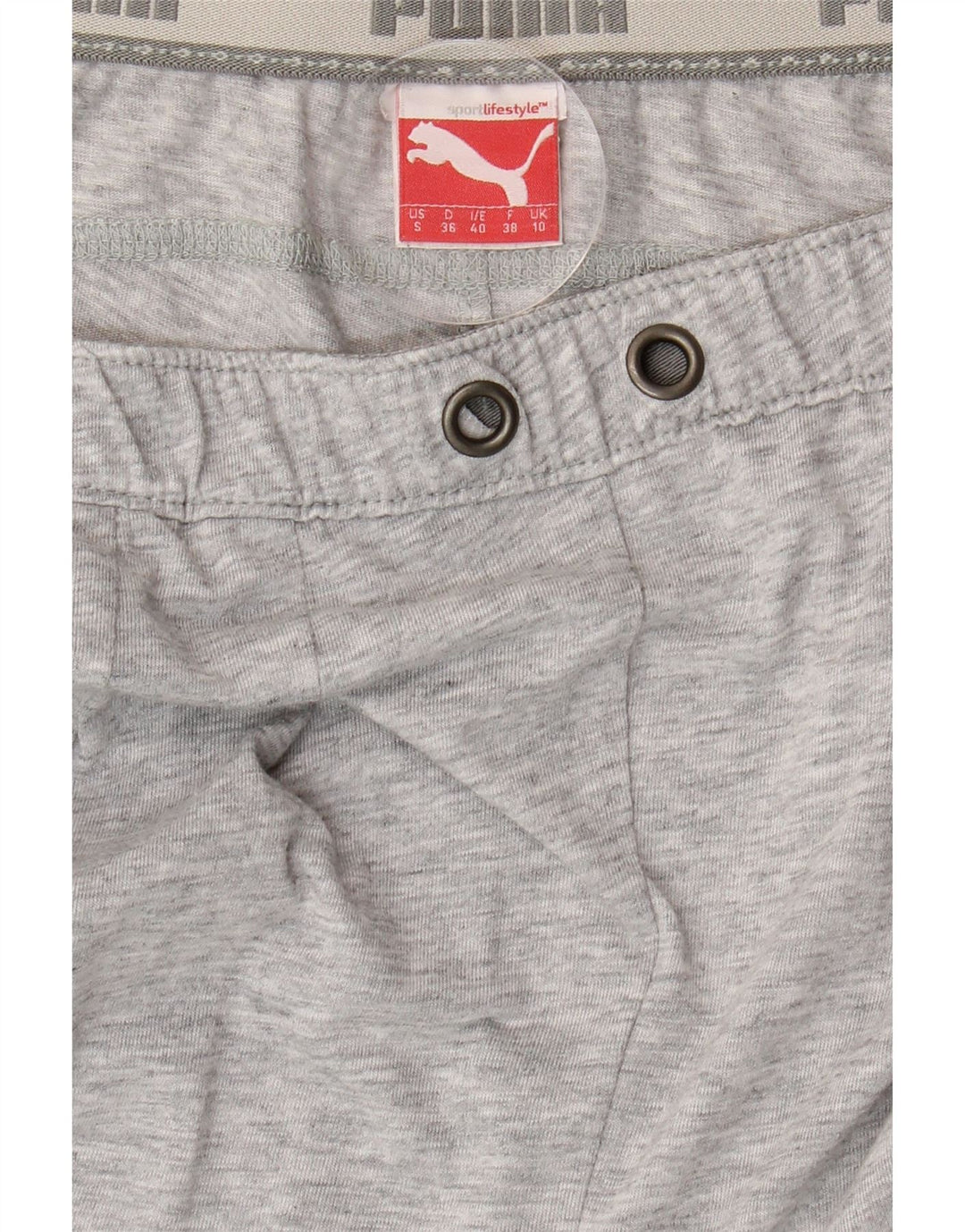 PUMA Womens Tracksuit Trousers Joggers UK 10 Small  Grey Vintage Puma and Second-Hand Puma from Messina Hembry 
