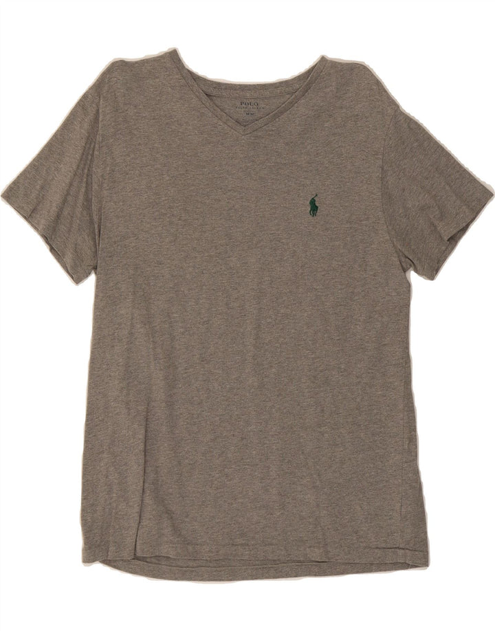 POLO RALPH LAUREN Mens T-Shirt Top Medium Grey Cotton Vintage Polo Ralph Lauren and Second-Hand Polo Ralph Lauren from Messina Hembry 