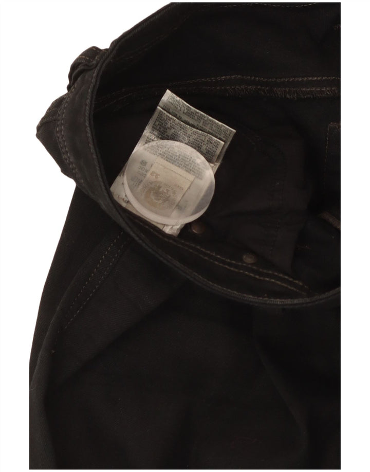 Diesel Straight Jeans til mænd W33 L29 Sort bomuld