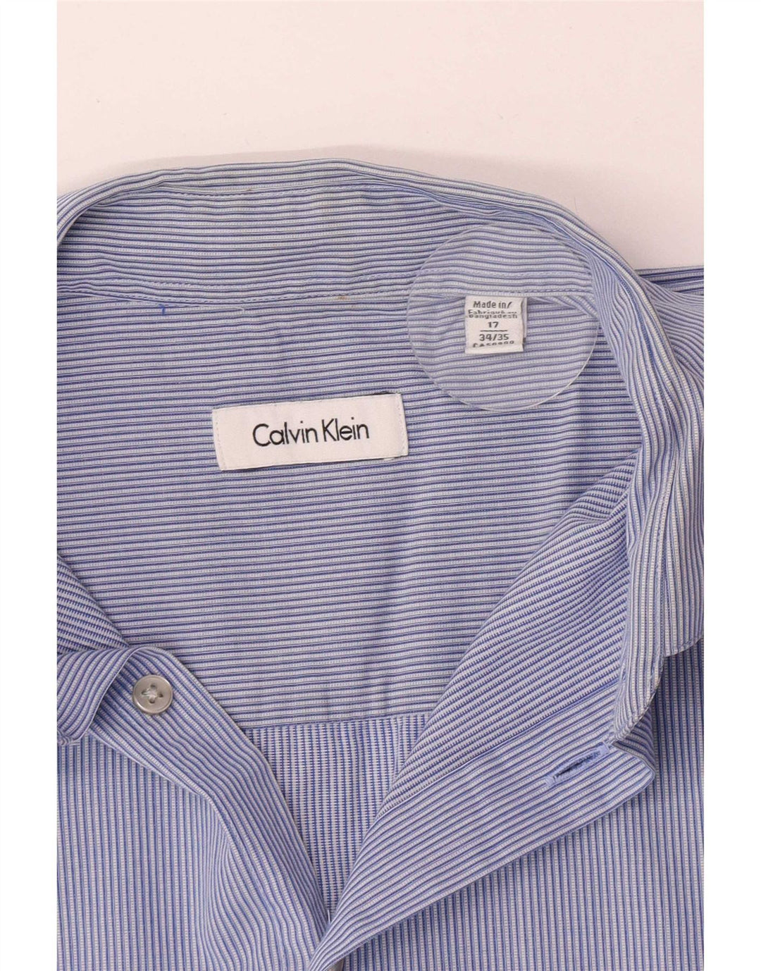 Calvin Klein Herreskjorte str. 17 XL Blåstribet bomuld