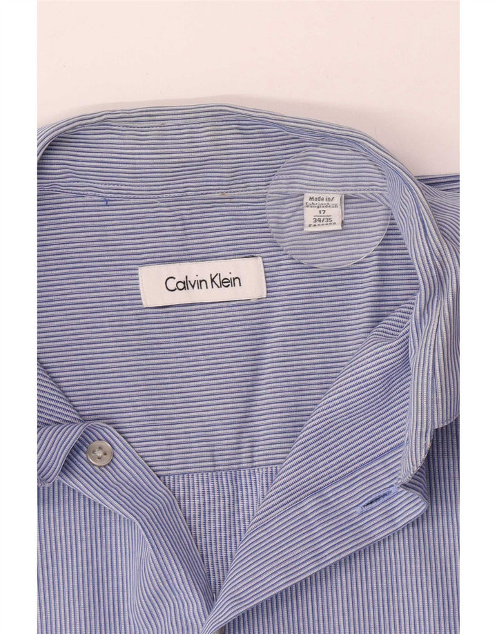 Calvin Klein Herreskjorte str. 17 XL Blåstribet bomuld