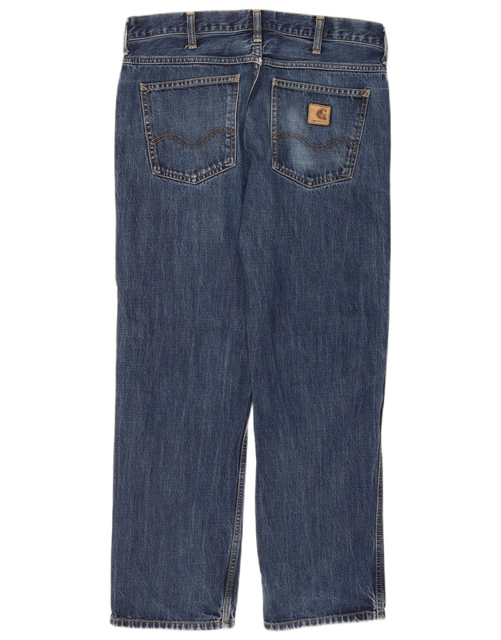 Carhartt Straight Jeans til mænd W31 L32 blå bomuld